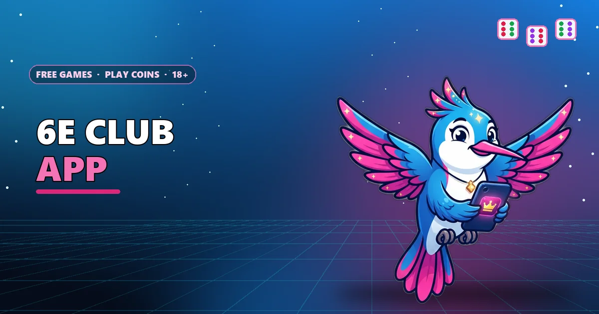 Hummingbird beside a phone with a new app tile for the 6E Club app guide
