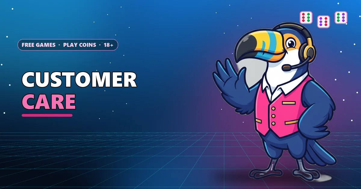 Toucan help-desk agent with a headset for the 6E Club customer care guide