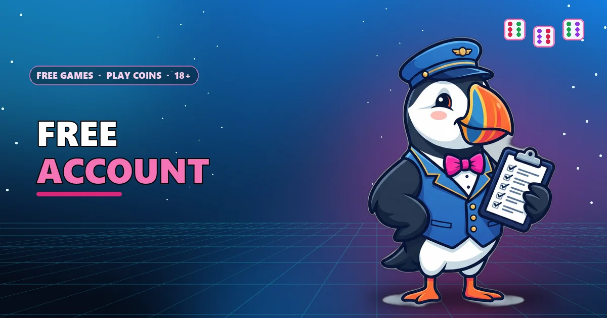 Puffin with a ticked checklist for the free 6E Club account page